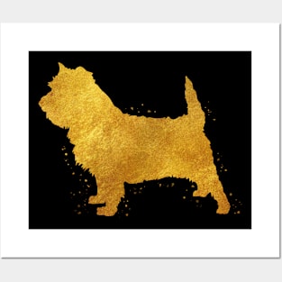 Cairn Terrier golden art Posters and Art